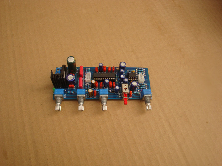 New-Single power supply 12V DC tone amplifier board LM1036 5532 preamp Special offer