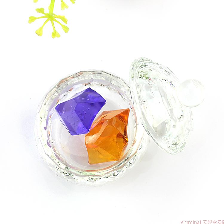 美甲工具 水晶甲 雕花粉 水晶粉 洗笔 带盖水晶甲液专用玻璃杯子
