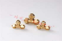 Copper brass flare tee equal tong san tong kitchenware accessories anti-corrosion resistant wear tong san tong