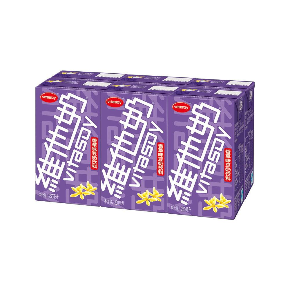 【天猫超市】 维他奶香草味豆奶饮料250ml*6/组 健康活力 豆出来