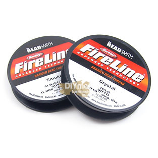 American-Made Berkley Fireline Jewelry DIY Beading Special Thread Black and White Smoke Gray Stitch