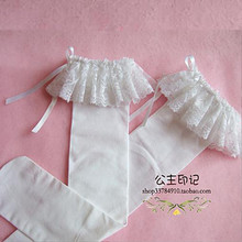 Princess's Mark Lolita Sweet White Black Lace Socks Mid tube Socks, Long tube Socks, Velvet Socks, Cotton Socks