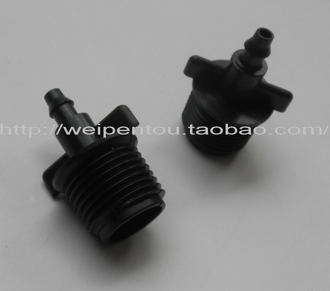 4-point barb tooth connection 4-point external thread Micro-dropper micro-spray head capillary joint Atomization cooling accessories