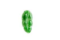 Natural Emerald Jade Leaf Pendant Old Pit A stock full of jade Jade Item Pendant Pendant with Female Jade Item Pendant Pendant
