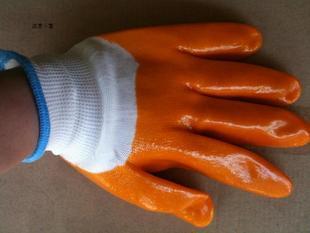 Labor insurance gloves pvc full-hanging tendon gloves small half-soaked gloves dipped gloves wear-resistant
