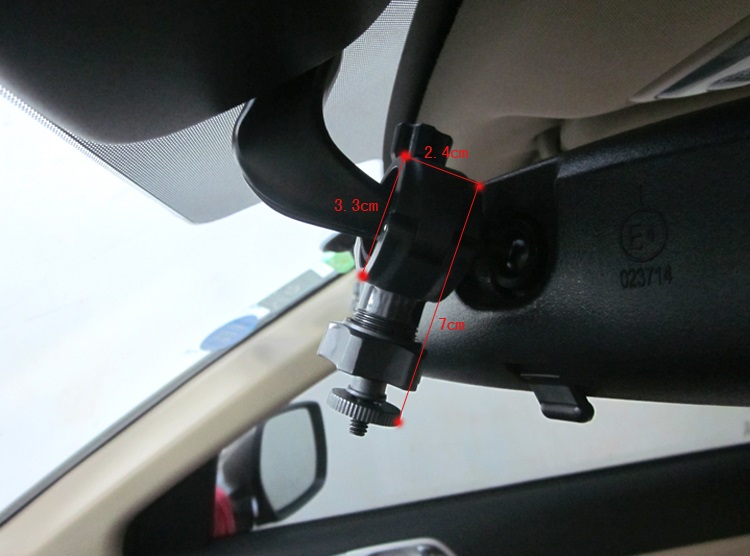 Car Recorder Camera Digital DV Camera Automotive Rear View Mirror Installation Steel O Screw Connector