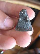 Centuries of classic Republic silver hand holding flowers of old sushi hanging piece 2 4g