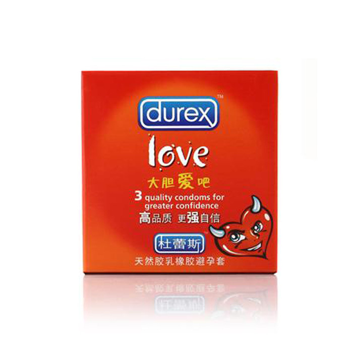 避孕套 杜蕾斯安全套(LOVE)3只 超滑 性用品 成人用品 套套