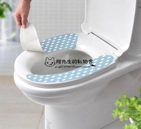 Export to Japan Sanitary bath sticky non-woven cloth reusable universal toilet seat toilet cover