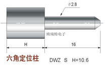 Hexagon positioning column test fixture accessories electronic spring needle guide column internal teeth M3 quality assurance