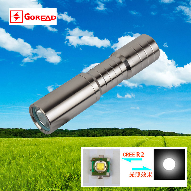 Outdoor C47 Mini stainless steel R2 flashlight 14500 charging mini flashlight ladies anti-light led