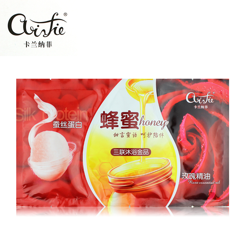正品卡兰纳菲三合一蚕丝蛋白+蜂蜜+玫瑰精油推奶奶膏沐浴推奶