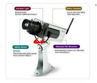 Fake camera simulation monitor fake camera fake camera fake camera high imitation with fake real belt lamp wireless simulation camera