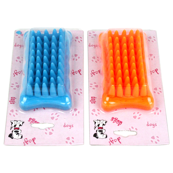 波奇网 宠物用品狗狗按摩澡刷 洗澡刷橡胶刷头猫狗通用