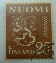 Finland xin xiao ticket State Emblem a 25 basin Afghani