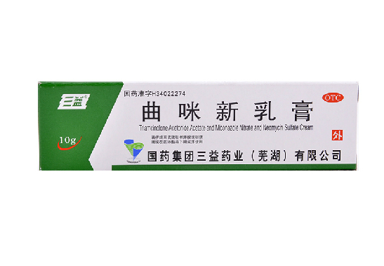 三益曲咪新乳膏10g皮康霜真菌止痒湿疹过敏皮炎神经性皮炎手足癣