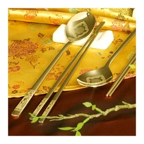 Korean original imported catering utensils chopsticks spoon set 10 sets