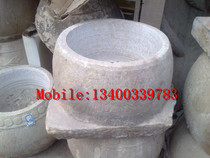 Antique flower pot made old fish tank Qingji Pingyu Pingyu Pingyu Stone Engraving Fish Fixture 177