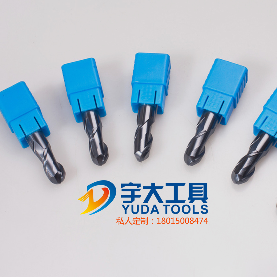 Wholesale 45 ° tungsten steel lengthened ball head milling cutter 45 degrees Carbide Coated Spherical Knife D4-16mm 2F