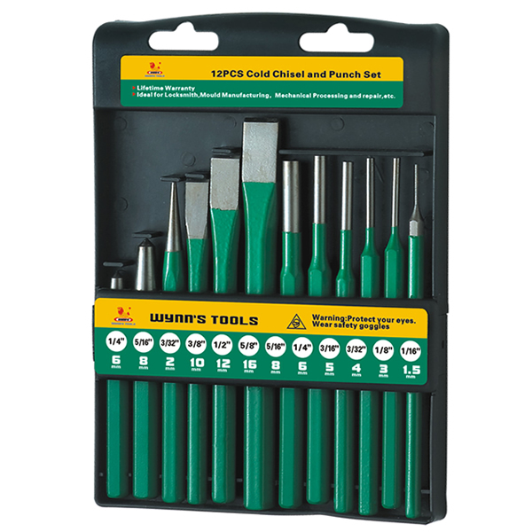 12 pieces of chiseling steel flux chisel chisel cylindrical punch W0449