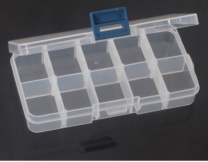 10 grid small storage box Small box Tool box Jewelry box Plastic box