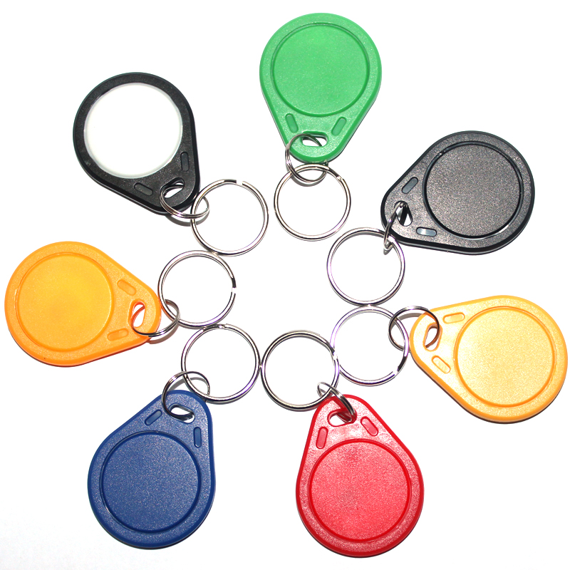 Original Fudan IC card key chain access card No. 3 key chain RFID key chain compatible with MF1S50