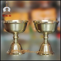 High-quality Kumbum Temple brass thickened high-quality butter lamp No. 10 lamp good workmanship good price