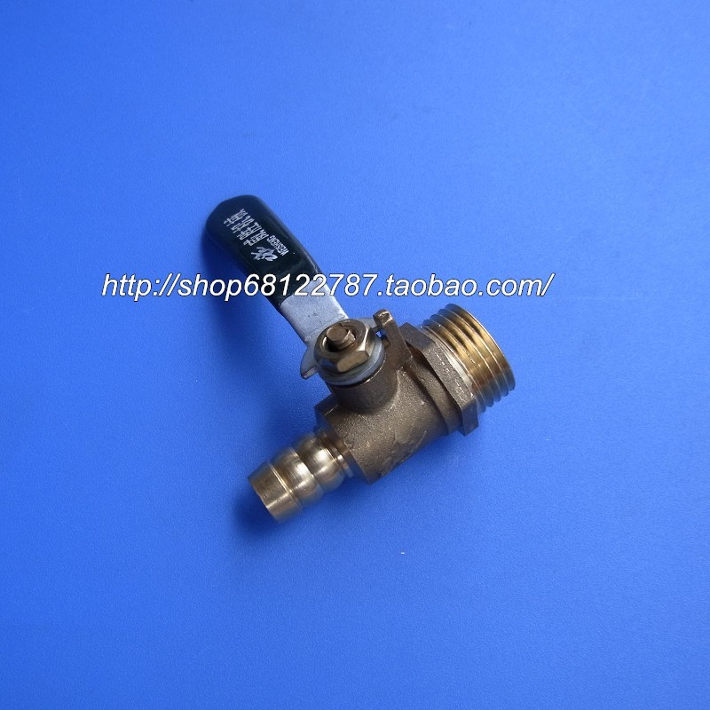 Gas 4 min foreign tooth X10 gas ball valve copper fixed ball valve switch