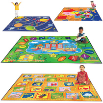 Kindergarten Early Teach Children Rectangular Rug Play Blanket Cartoon Crawling Blanket Cognition Carpet Teaching Blanket