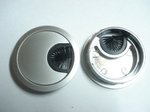 60mm zinc alloy thread hole alloy wire box cover with brush alloy wire box cover sand silver alloy thread hole