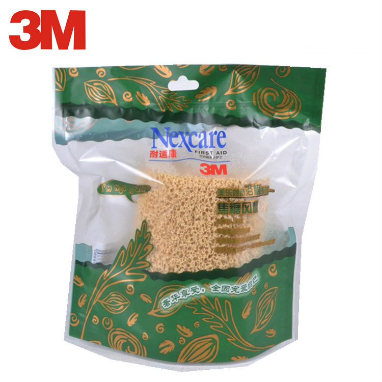 专柜正品 3M耐适康沐浴棉 沐浴球 浴花 洗澡球 焦糖风情-虎皮卷