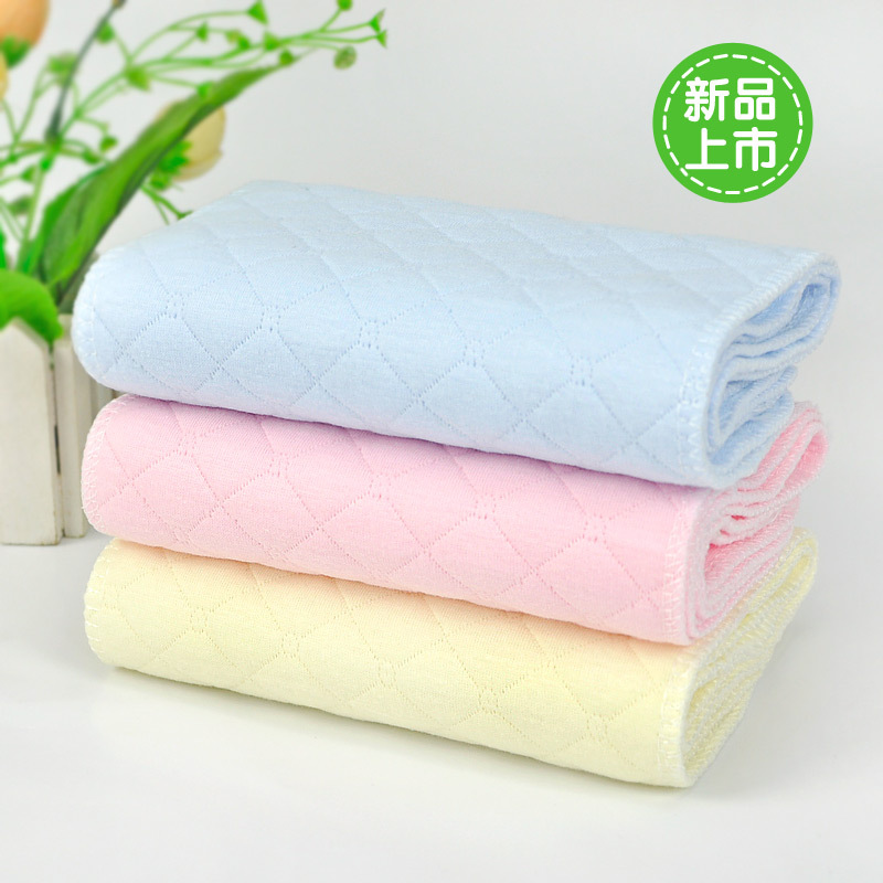 10条装 新生儿宝宝彩色三层生态棉全棉尿布 婴幼儿水洗尿片超吸水