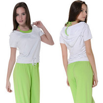 Lu Yi Fan Spring and Summer Fashion Sports Running Womens Clothing Casual Fitness Clothing Yoga Clothing Short Sleeve Yu Coffee Clothing