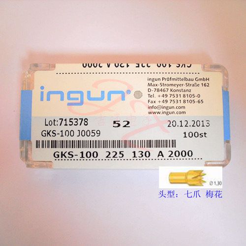 INGUN probe GKS-100 225 130A2000 British steel probe 100MIL probe plum flower probe