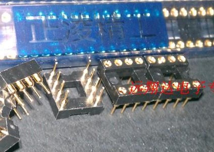 New Zhengling Seiko full gold-plated round hole IC8-pin socket IC op amp socket can be directly photographed 