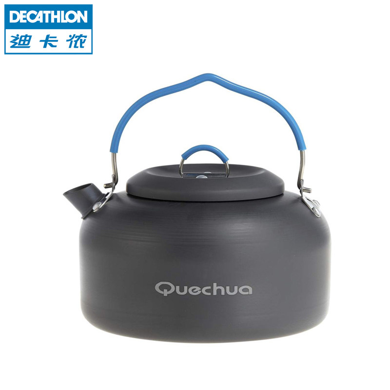 迪卡侬 户外野营野炊用具烧水壶煮 野餐开水壶 QUECHUA