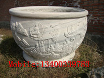 Stone carving pot fish tank stone carving tank decorated stone carving 130
