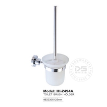 (MUNZER) stainless steel bright light toilet brush toilet brush toilet brush toilet brush suit toilet cleaning HI-2494