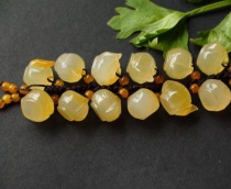  Yunnan Longling natural yellow dragon jade package chain car chain handle pot