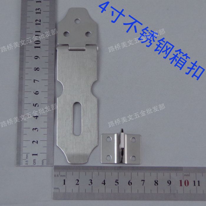Stainless steel case Hanging Lock Buckle buckle Dark Box Buttoned Door Buttoned box with 4 inches One price 1 2 Yuan