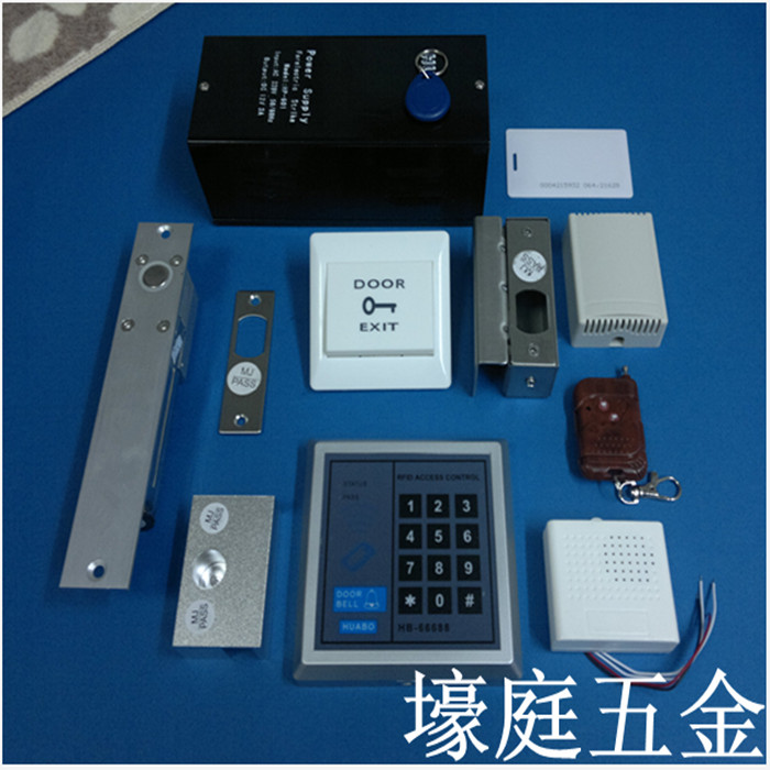 Office glass door fingerprint lock double door coded lock single open intelligent swipe electronic burglar access lock