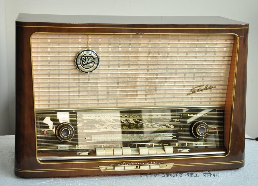 German original dress SABA high-end vacuum tube radio Freiburg 9 Automatic tuning Terrace of the day