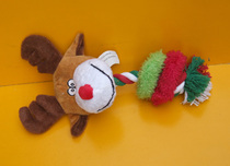 Export Foreign Order RENA PET Puppy Quality Floss Rope Knot Toy Reindeer