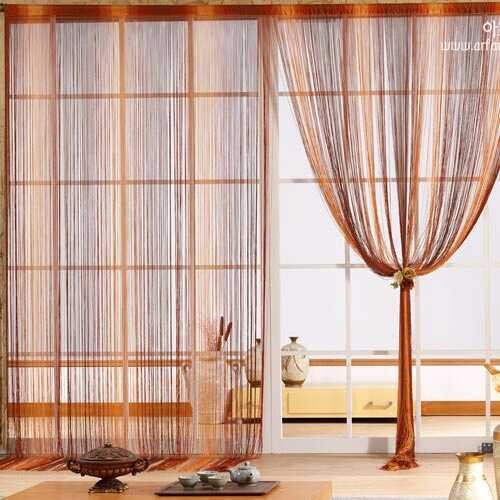 Zike Encrypted wire curtain Encrypted bold door curtain hanging curtain Partition entry curtain decoration floor to ceiling curtain customization