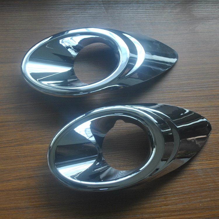 11-13 Aiweiou fog lamp shade Aiweiou special front fog lamp decorative frame Fog lamp frame Chrome bright circle frame
