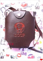 Russian 48 oz hip flask stainless steel 2 kg half-packed hip flask traveler outdoor portable hip flask with leather cover and wine utensils