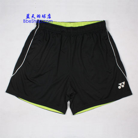 YONEX CS 1524 Black White men's badminton shorts for YONEX sports shorts