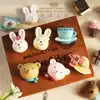 (Fairy tale tour) Bear bunny cake creative suction magnet decorative stickers Korean version of cute cartoon refrigerator stickers