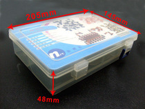 Special price N200 8 grid transparent plastic parts box parts box chip box IC box chip box IC box patch element box