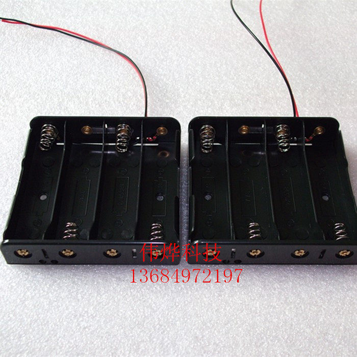 18650 four-cell battery box in series